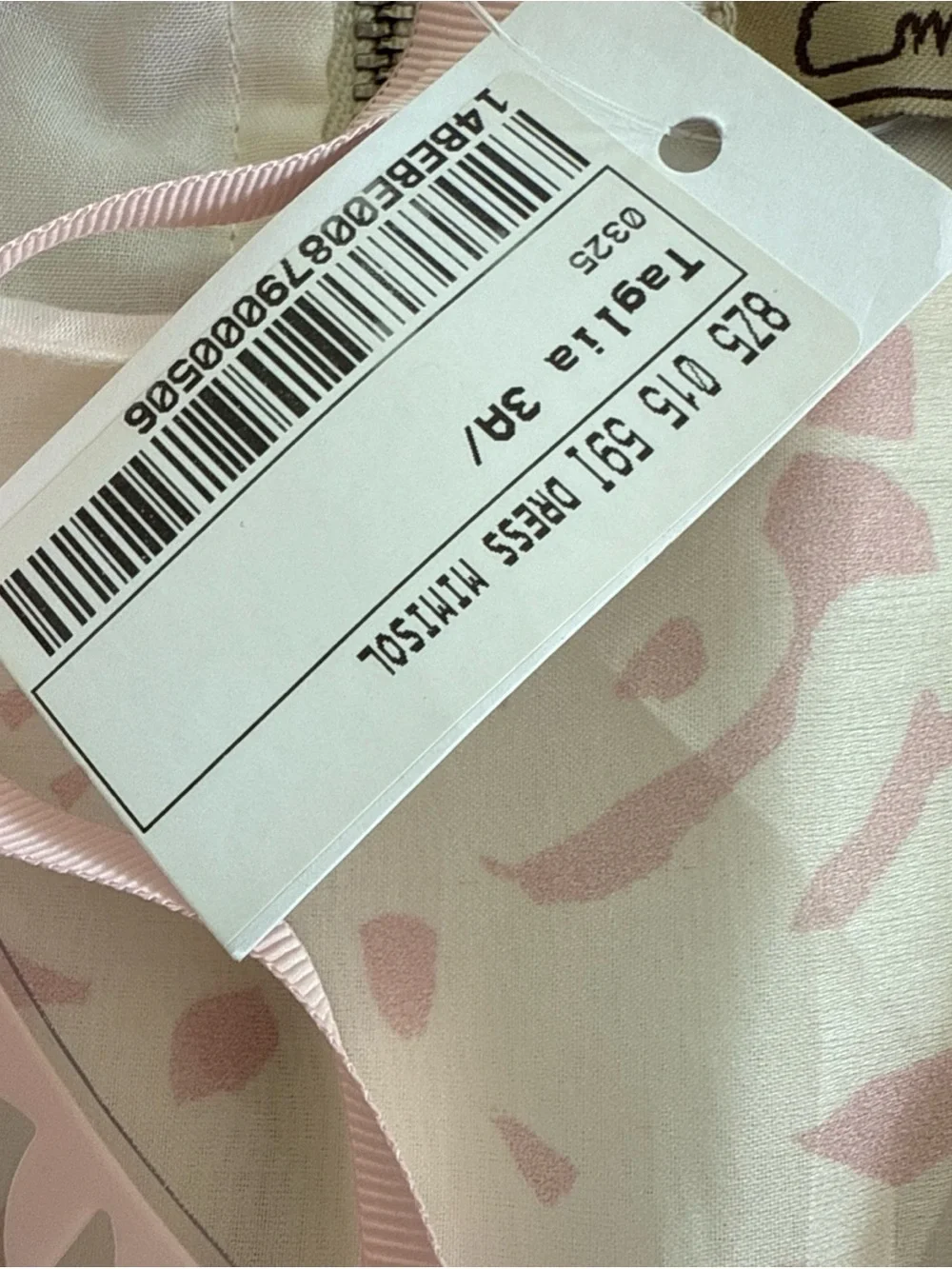 MiMiSol Girls Dress 3 Years Made In Italy Pink White Toddler Baby NWT Boutique